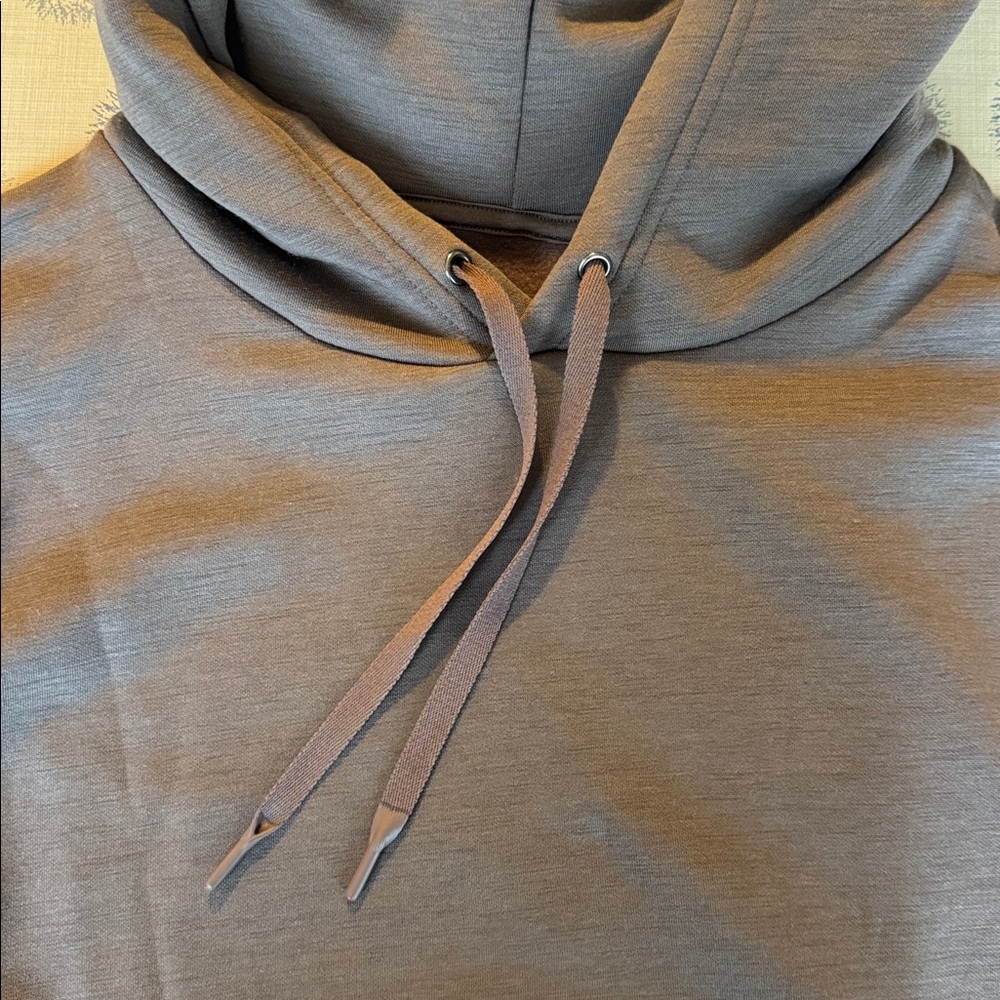 Woolx Avery Hoodie Plum Truffle New Merino Wool Size L - Picture 5 of 10